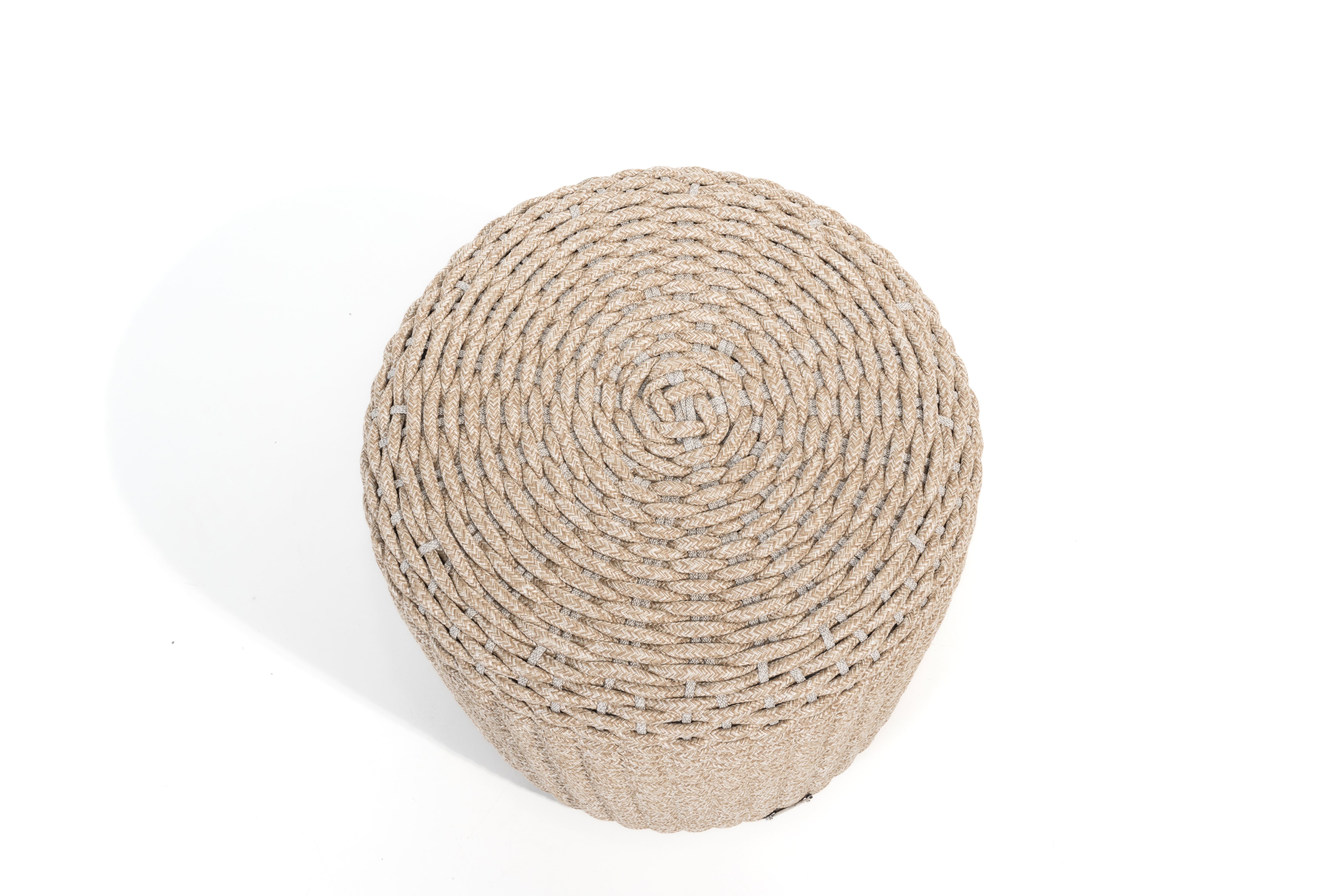 4 Seasons Muffin Rope Footstool 40cm - Latte